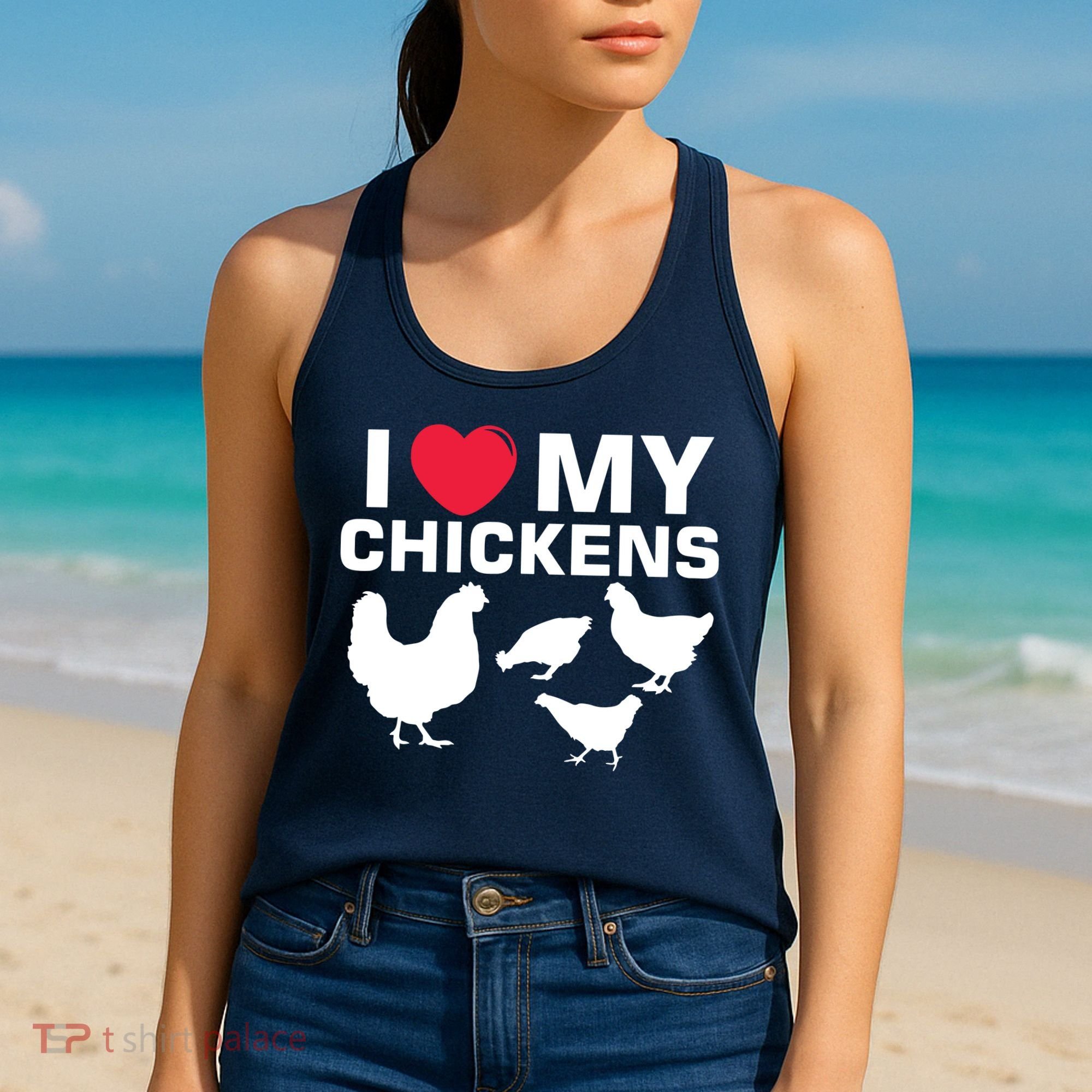 I Love My Chickens Chicken Women's Tank Top