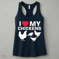 I Love My Chickens Chicken Women's Tank Top thumb 3