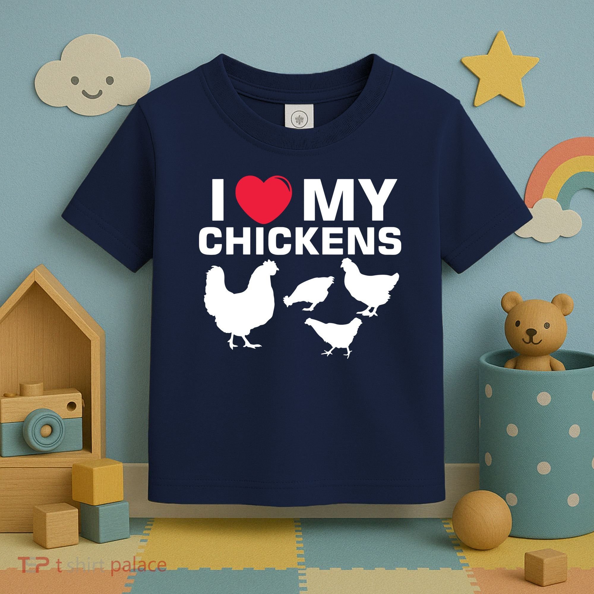 I Love My Chickens Chicken Toddler T-Shirt