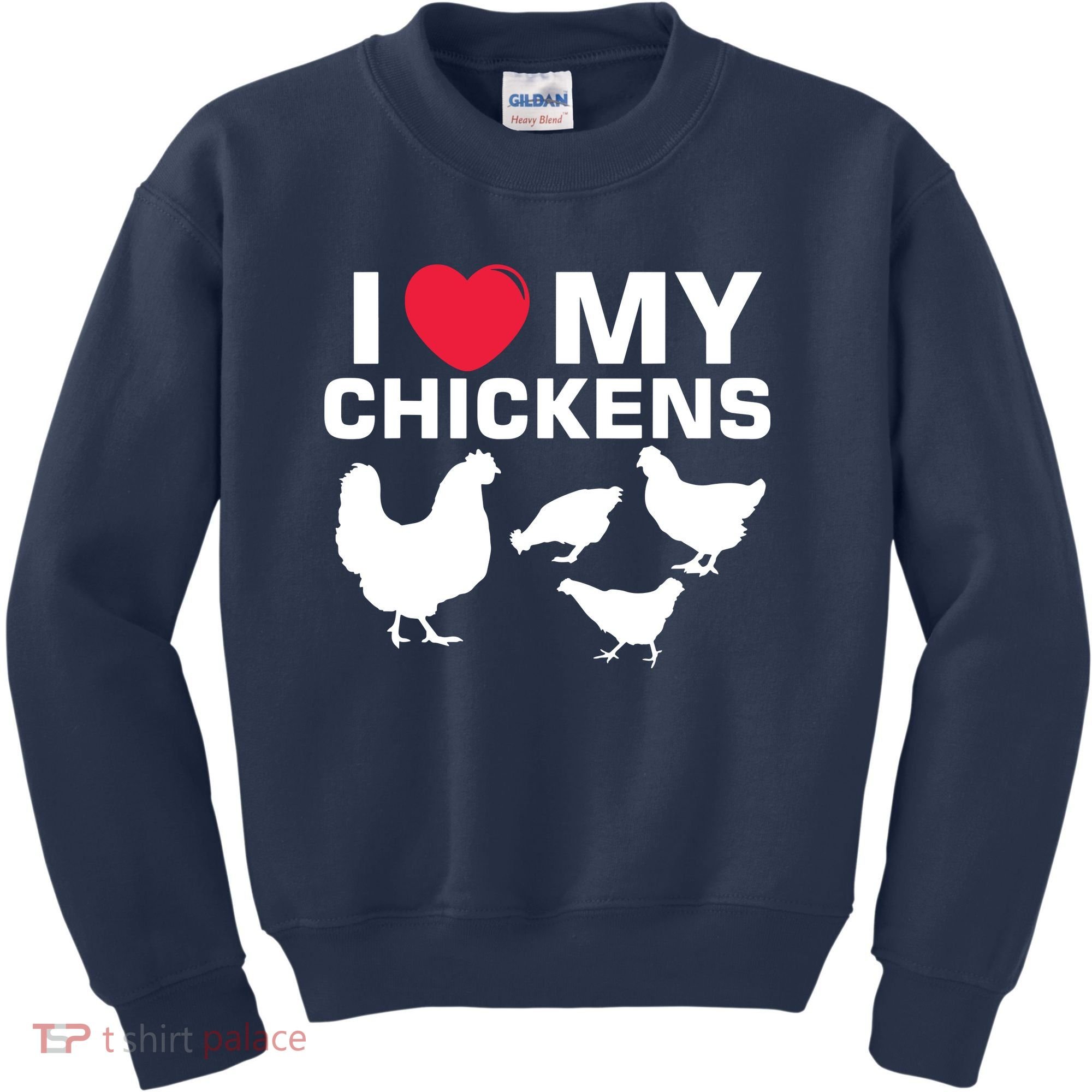 I Love My Chickens Chicken Kids Sweatshirt