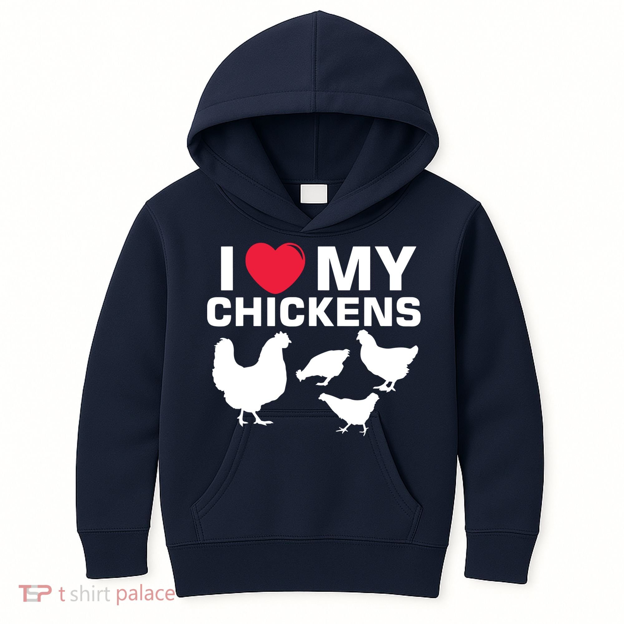 I Love My Chickens Chicken Kids Hoodie