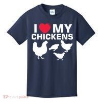 I Love My Chickens Chicken Kids T-Shirt thumb 0