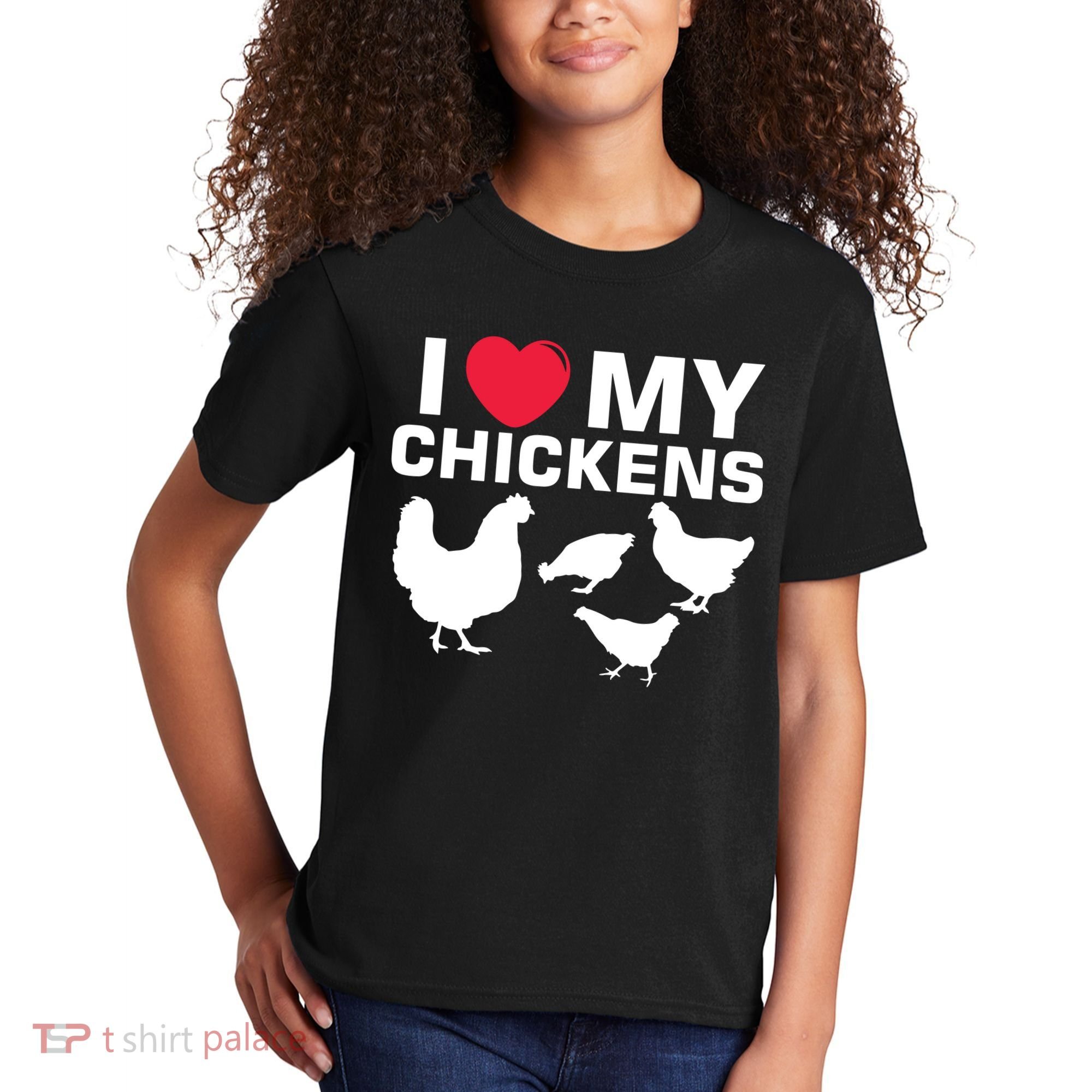 I Love My Chickens Chicken Kids T-Shirt