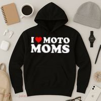 I Love Moto Moms Hoodie thumb 3