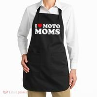 I Love Moto Moms Apron thumb 2