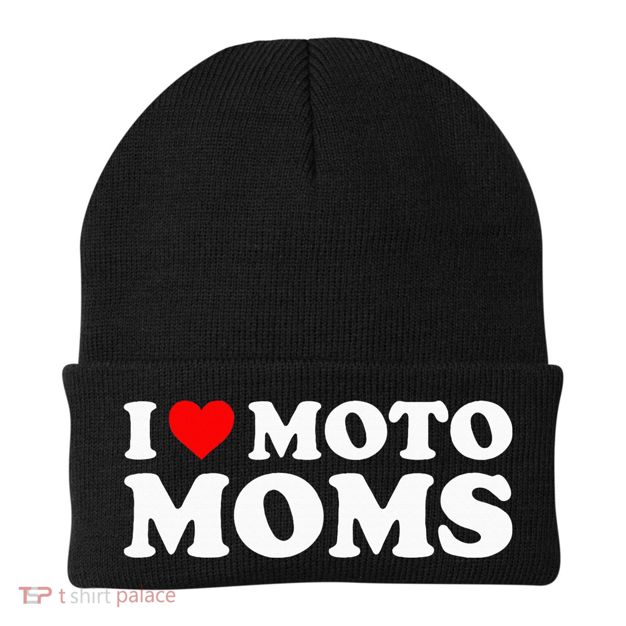 I Love Moto Moms Beanie