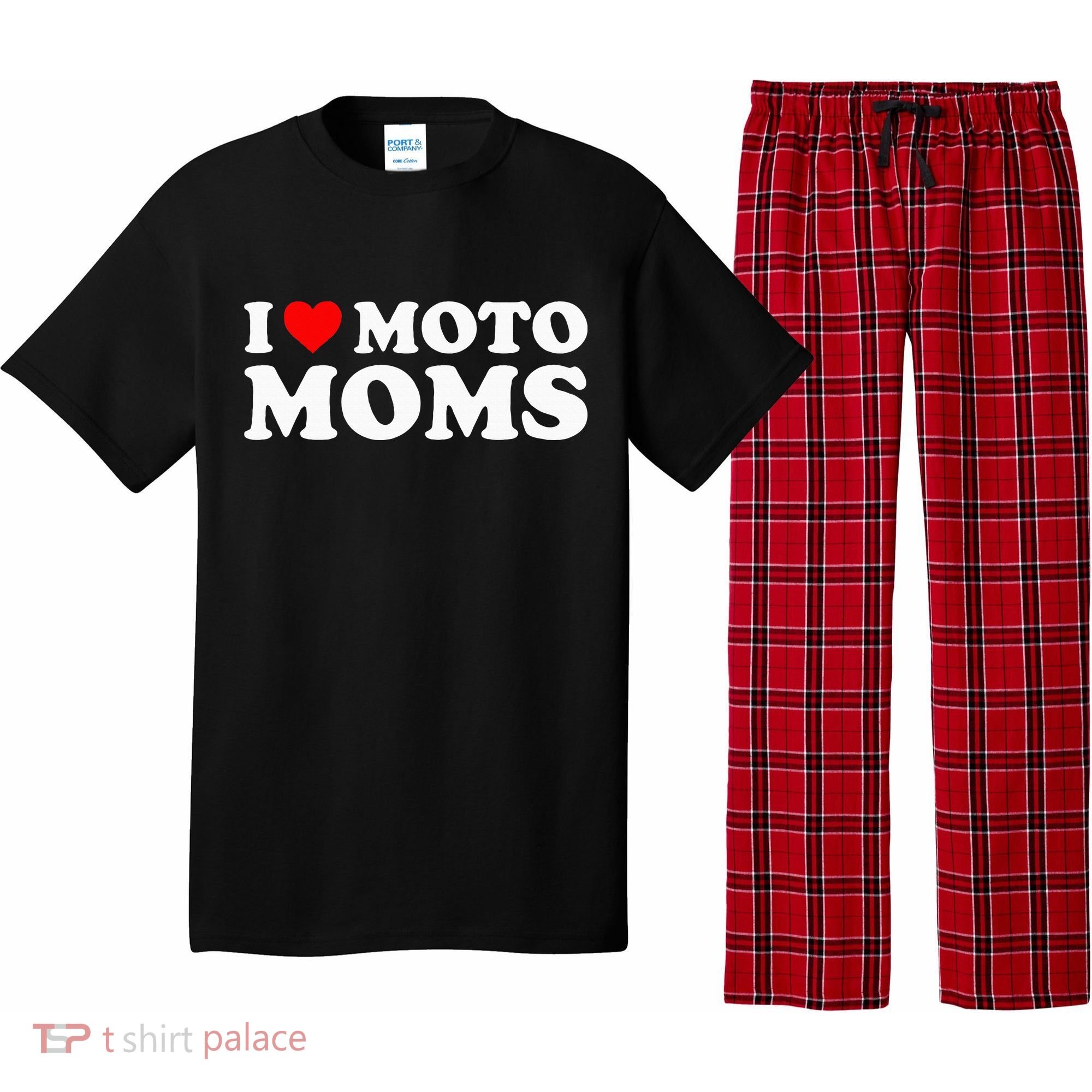 I Love Moto Moms Pajama Set