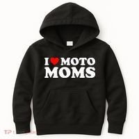 I Love Moto Moms Kids Hoodie thumb 0