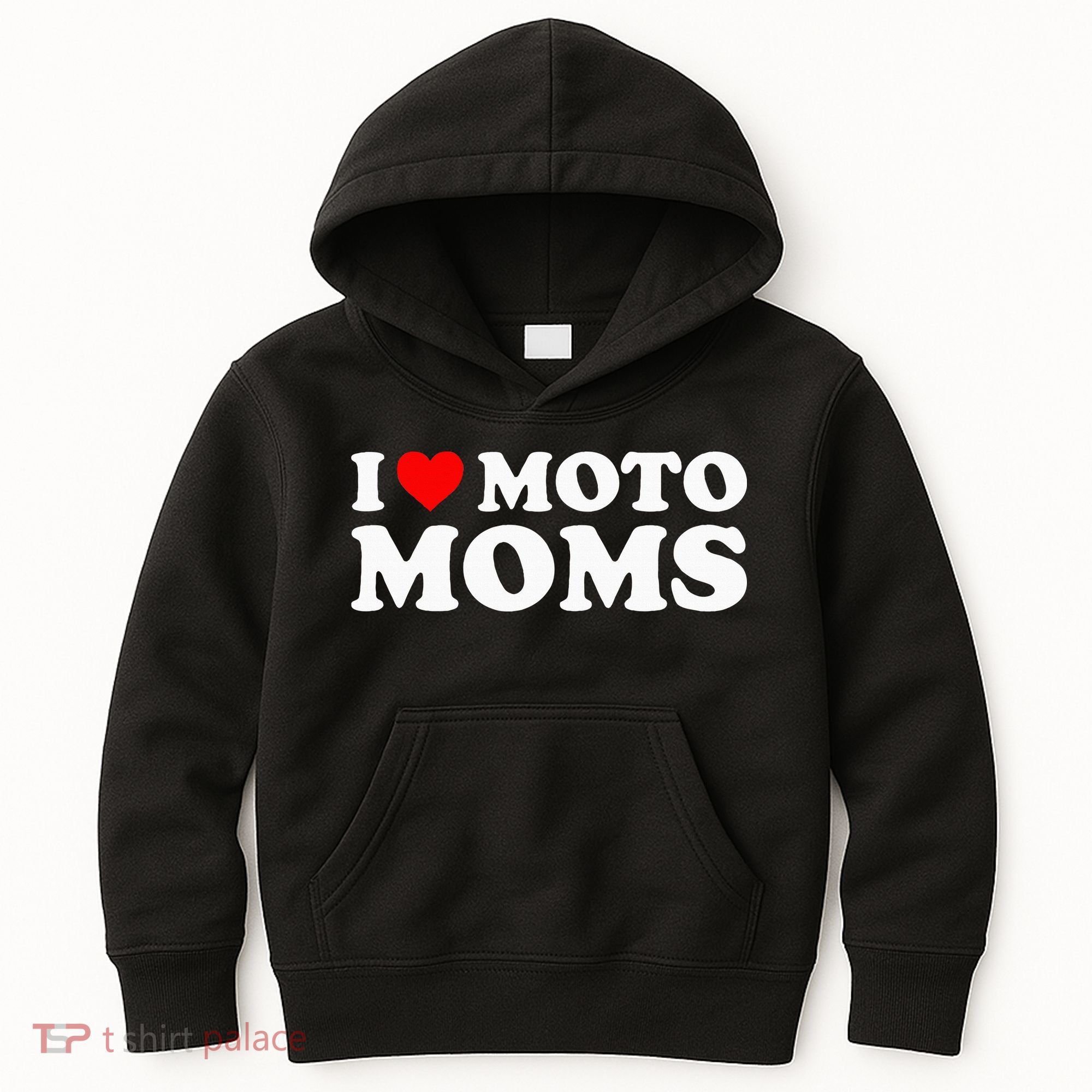 I Love Moto Moms Kids Hoodie