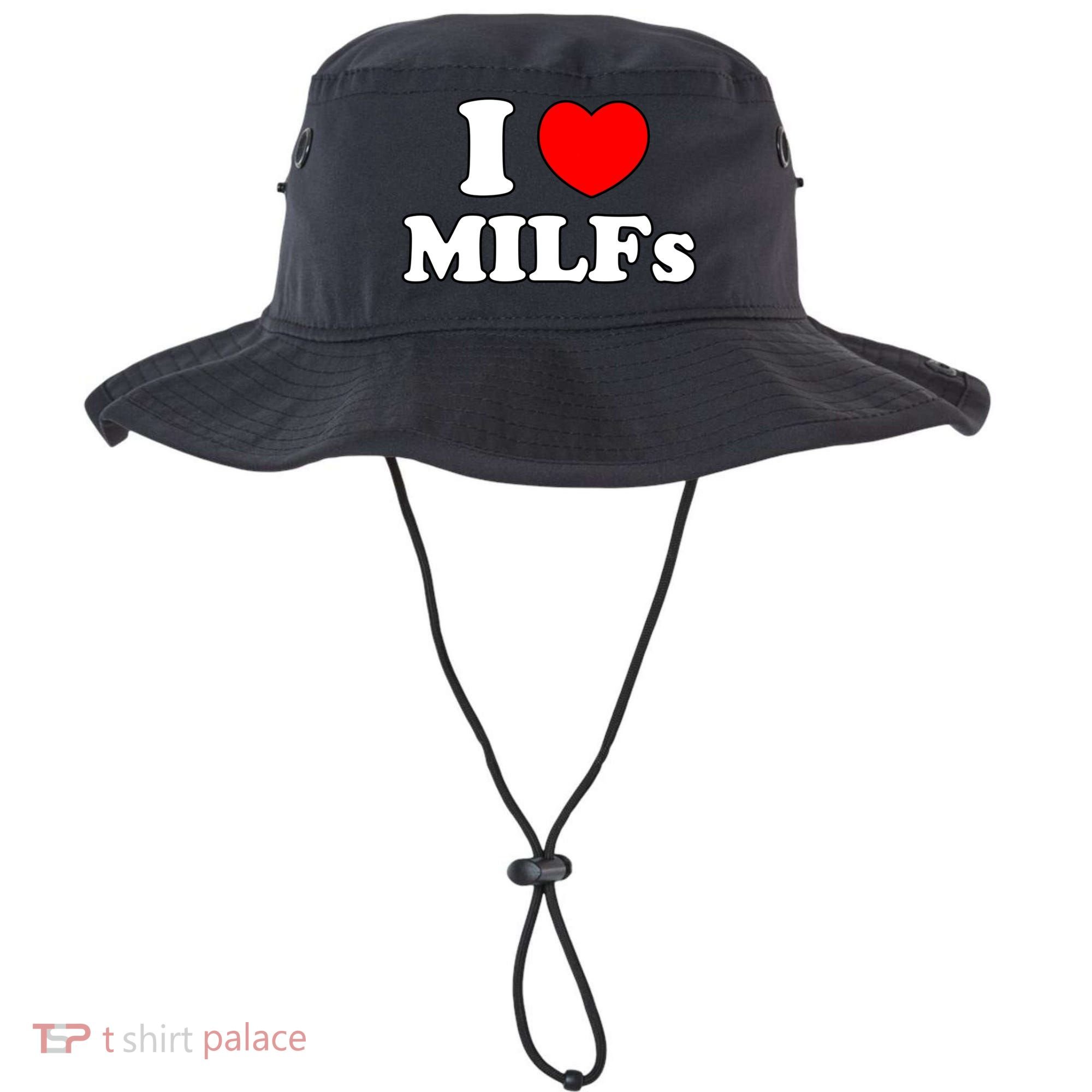 I Love Milfs Milf Milf's Hot Mom Hunter Lover Gift Meaningful Gift Bucket Hat