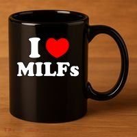 I Love Milfs Milf Milf's Hot Mom Hunter Lover Gift Meaningful Gift 11oz C Handle Ceramic Mug thumb 3