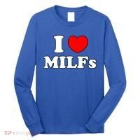 I Love Milfs Milf Milf's Hot Mom Hunter Lover Gift Meaningful Gift Long Sleeve Shirt thumb 0