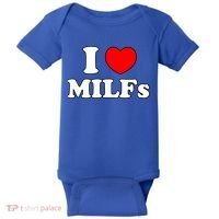 I Love Milfs Milf Milf's Hot Mom Hunter Lover Gift Meaningful Gift Baby Bodysuit thumb 0