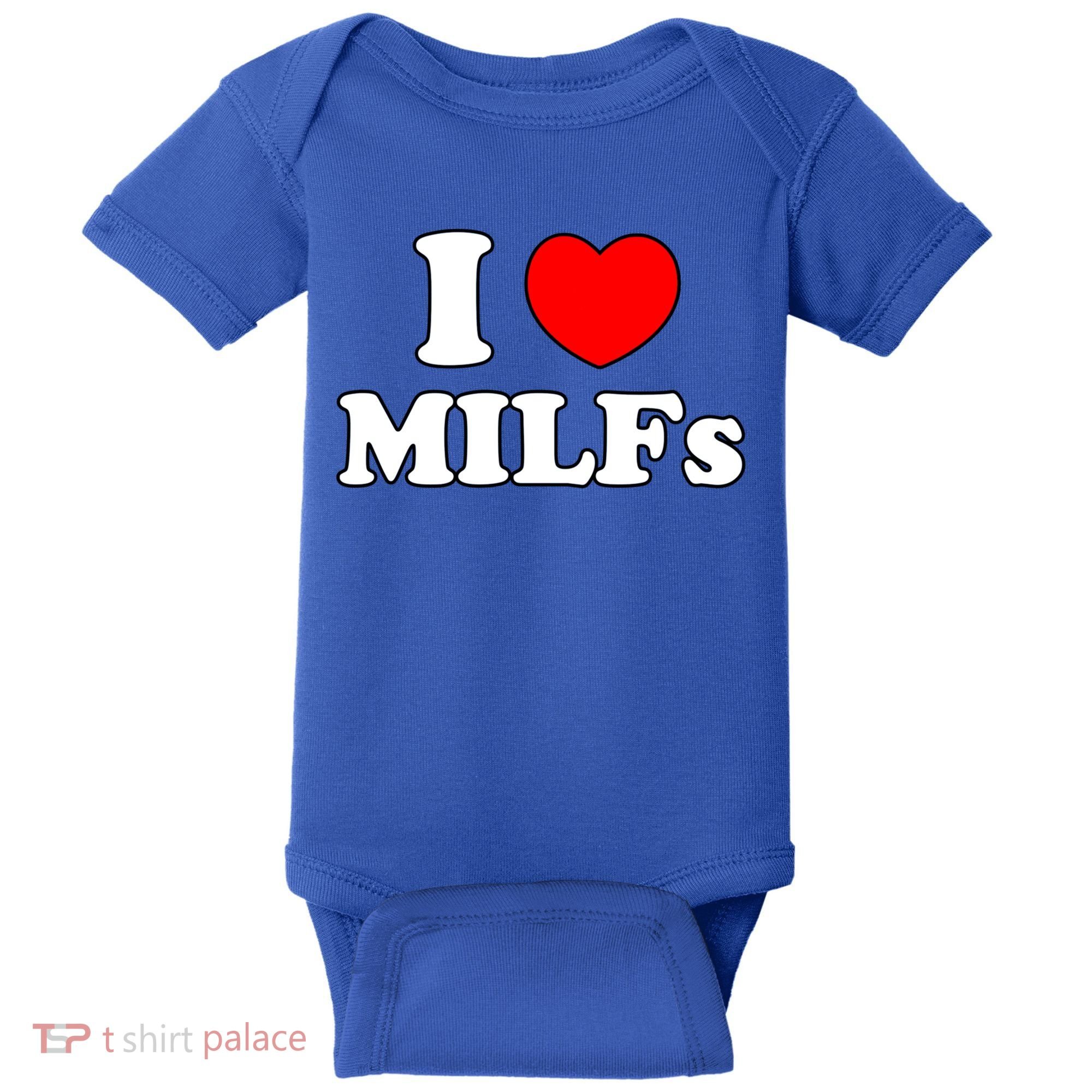 I Love Milfs Milf Milf's Hot Mom Hunter Lover Gift Meaningful Gift Baby Bodysuit