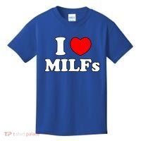 I Love Milfs Milf Milf's Hot Mom Hunter Lover Gift Meaningful Gift Kids T-Shirt thumb 0