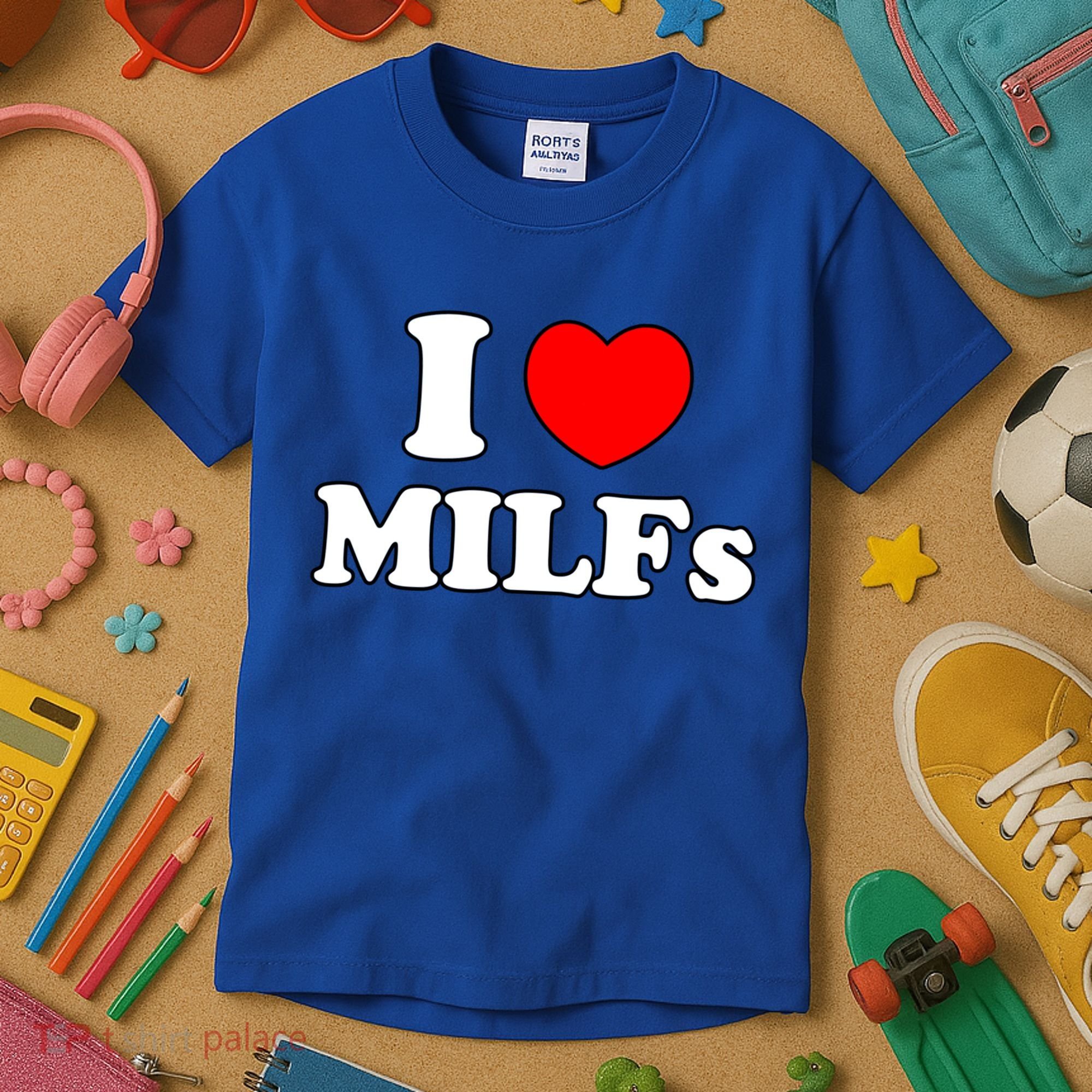 I Love Milfs Milf Milf's Hot Mom Hunter Lover Gift Meaningful Gift Kids T-Shirt
