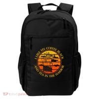 I Like My Coffee Black And Tea In The Harbor Retro Backpack thumb 0