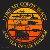 I Like My Coffee Black And Tea In The Harbor Retro Tumbler thumb 3