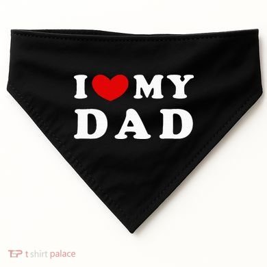 I Love My Dad USA-Made Doggie Bandana