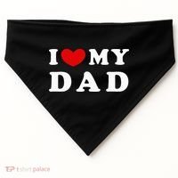 I Love My Dad USA-Made Doggie Bandana thumb 0
