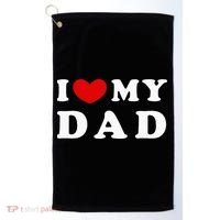 I Love My Dad Golf Towel thumb 0