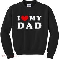 I Love My Dad Kids Sweatshirt thumb 0