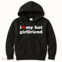 I Love My Hot Girlfriend So Please Stay Away From Me Kids Hoodie thumb 0