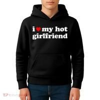 I Love My Hot Girlfriend So Please Stay Away From Me Kids Hoodie thumb 4