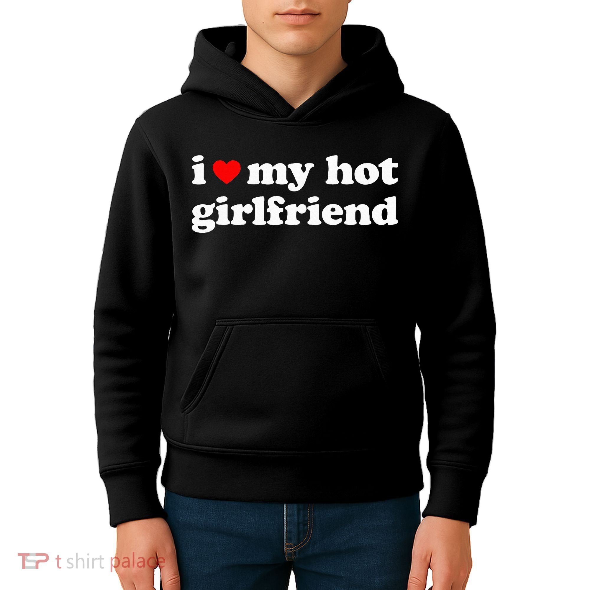 I Love My Hot Girlfriend So Please Stay Away From Me Kids Hoodie