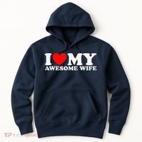 I Love My Awesome Wife Hoodie thumb 0