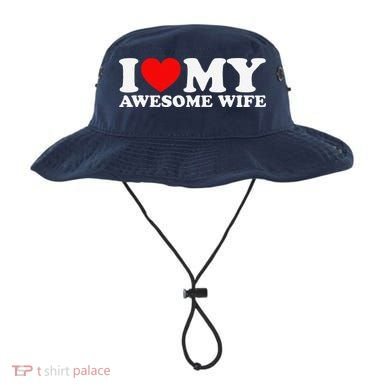 I Love My Awesome Wife Bucket Hat