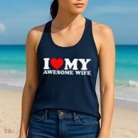 I Love My Awesome Wife Women's Tank Top thumb 2