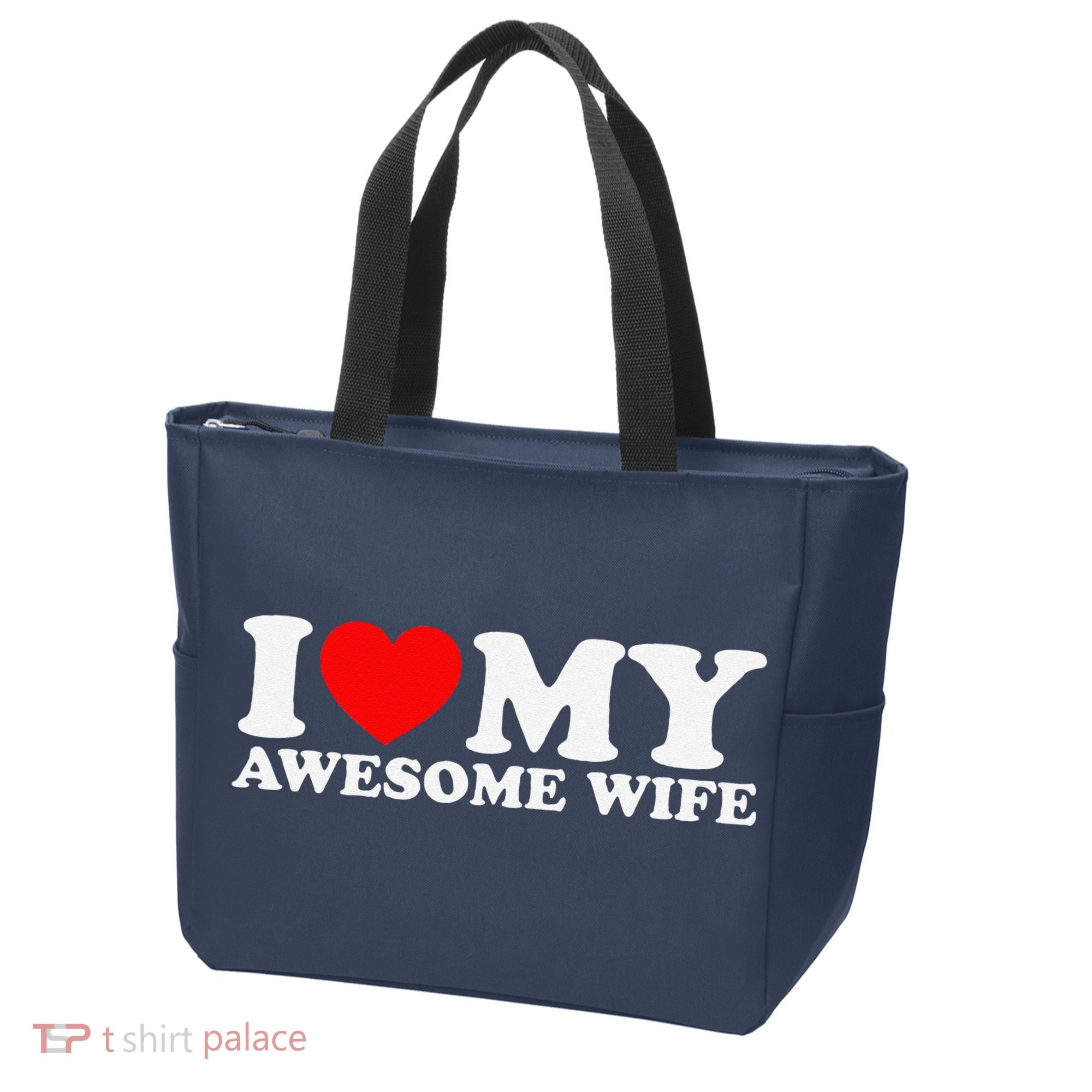 I Love My Awesome Wife Tote Bag