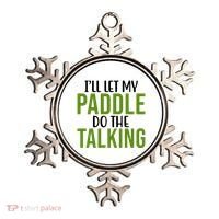 Ill Let My Paddle Do The Talking Pickleball Ornament thumb 0