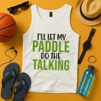 Ill Let My Paddle Do The Talking Pickleball Tank Top thumb 4