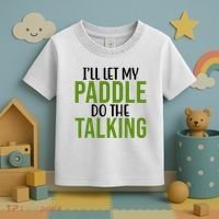 Ill Let My Paddle Do The Talking Pickleball Toddler T-Shirt thumb 3