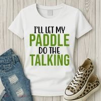 Ill Let My Paddle Do The Talking Pickleball Women's T-Shirt thumb 3