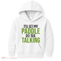 Ill Let My Paddle Do The Talking Pickleball Kids Hoodie thumb 0