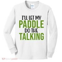 Ill Let My Paddle Do The Talking Pickleball Kids Long Sleeve Shirt thumb 0