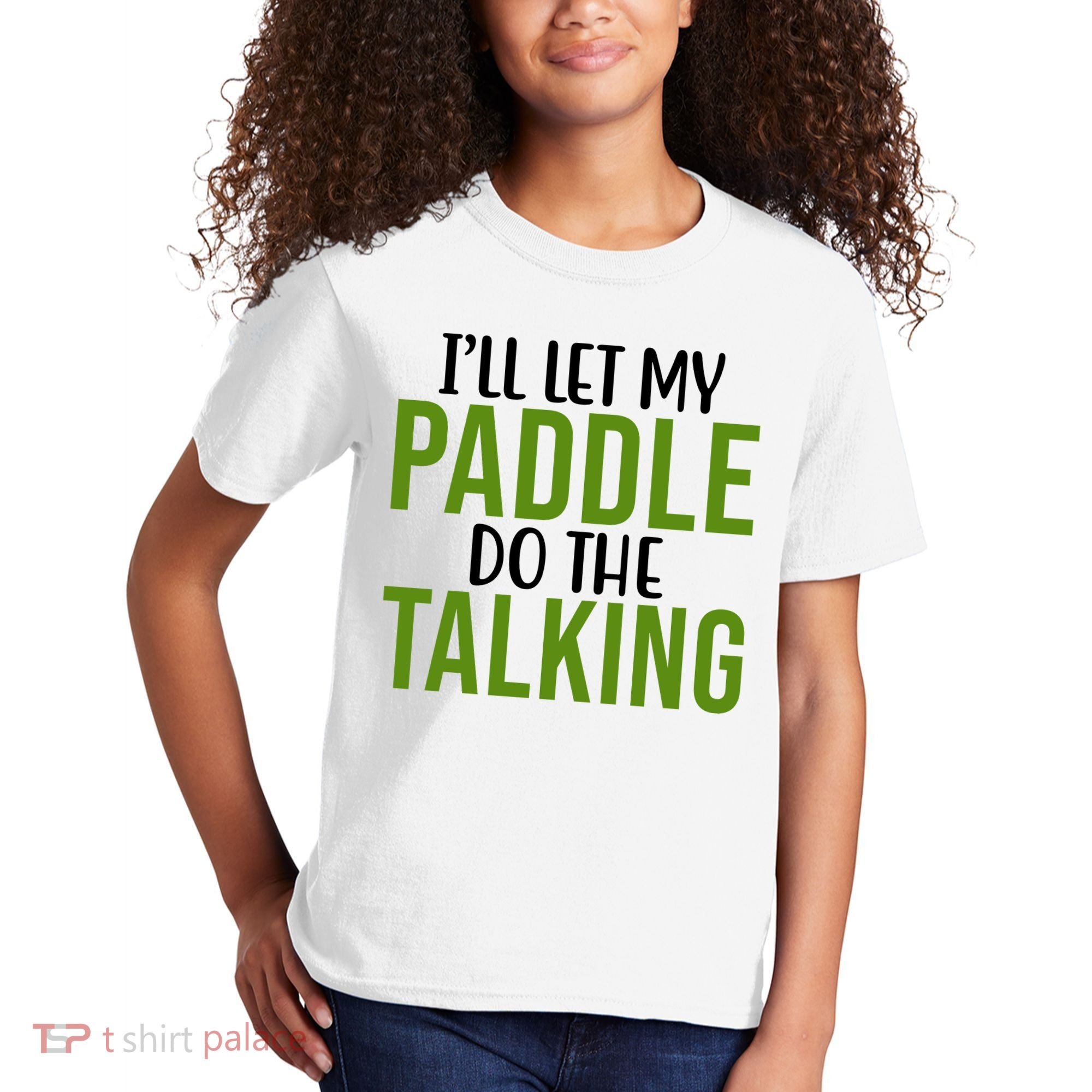 Ill Let My Paddle Do The Talking Pickleball Kids T-Shirt