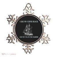 I Like My Coffee Black And Tea In The Harbor Ornament thumb 0