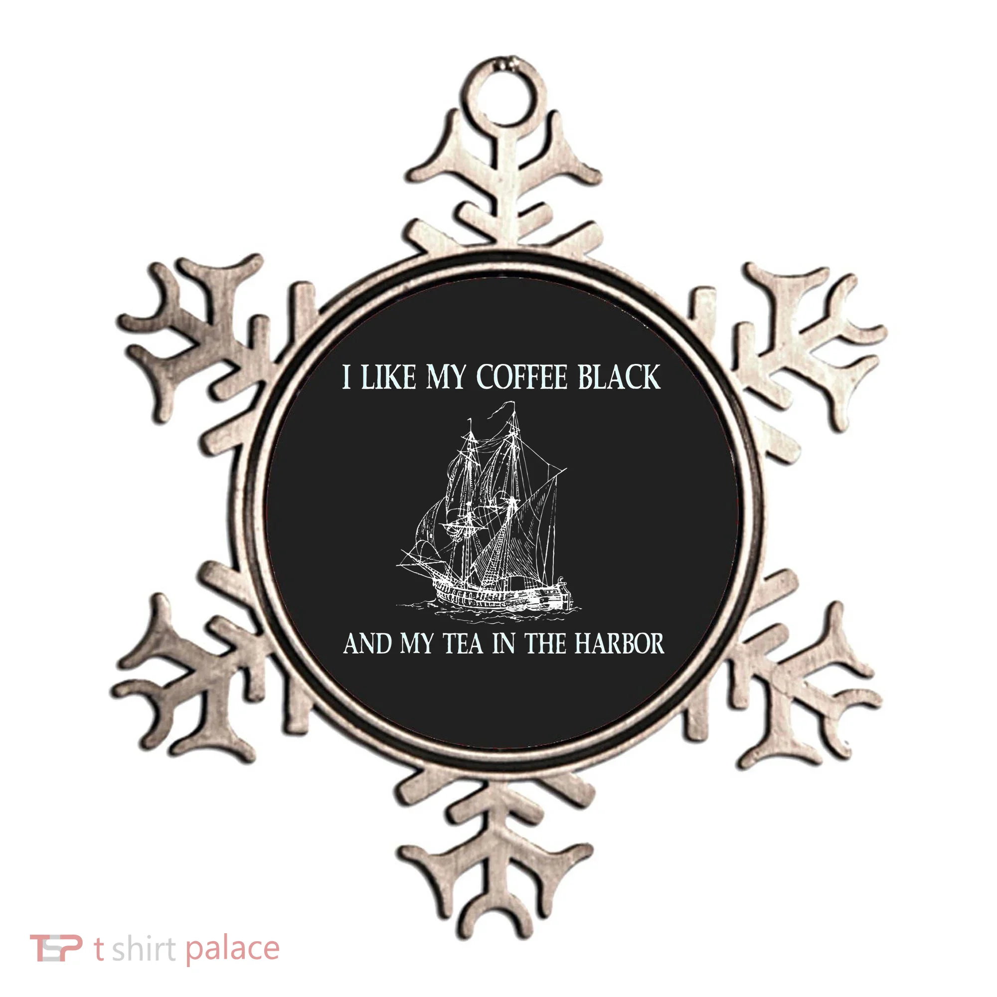 I Like My Coffee Black And Tea In The Harbor Ornament