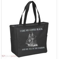 I Like My Coffee Black And Tea In The Harbor Tote Bag thumb 2
