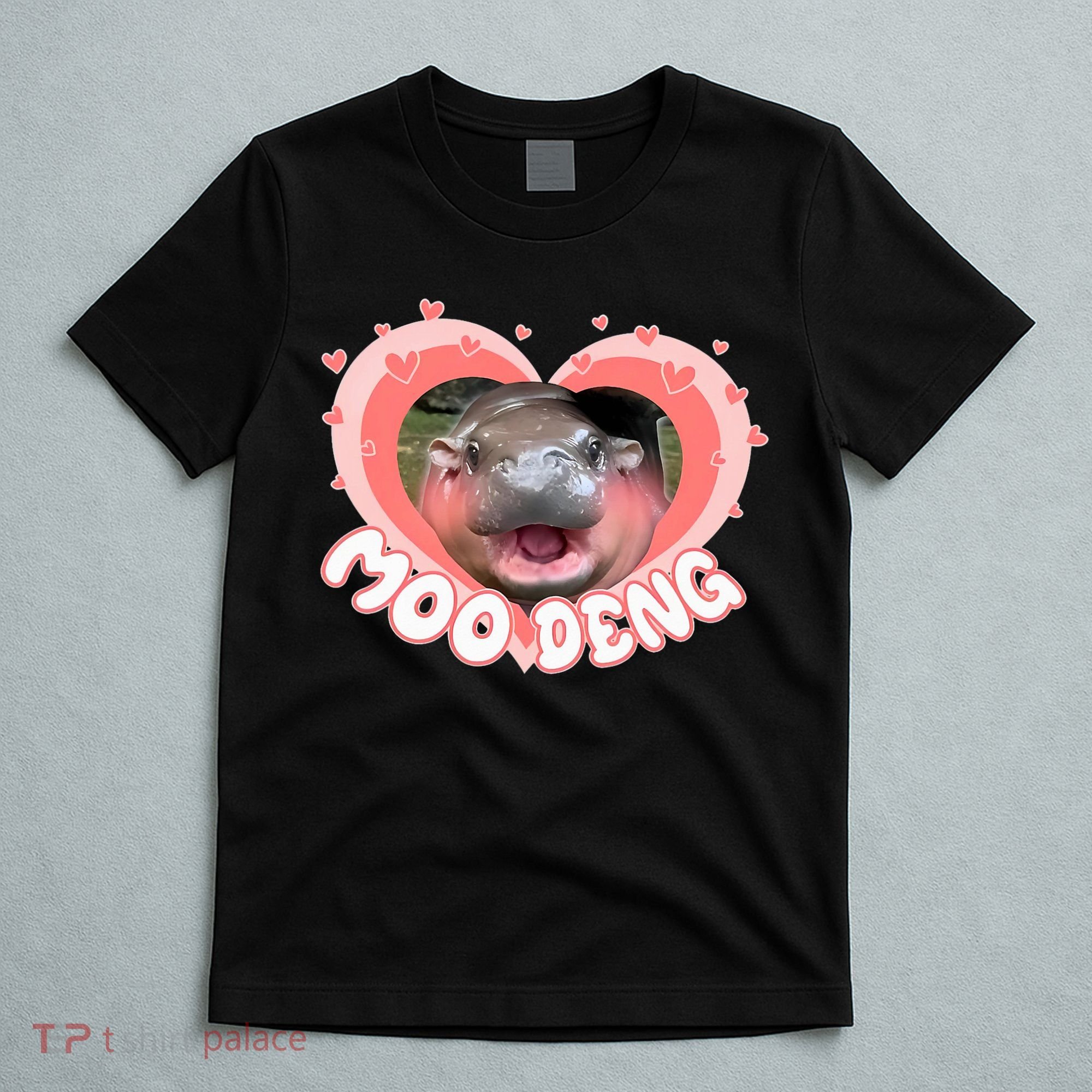 I Love Moo Deng Baby Hippo Moo Deng I Heart Moo Deng T-Shirt