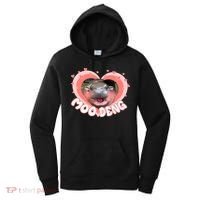 I Love Moo Deng Baby Hippo Moo Deng I Heart Moo Deng Women's Hoodie thumb 0