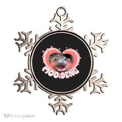 I Love Moo Deng Baby Hippo Moo Deng I Heart Moo Deng Ornament