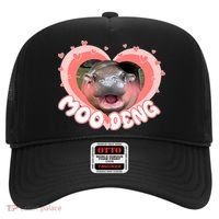 I Love Moo Deng Baby Hippo Moo Deng I Heart Moo Deng Hat thumb 0