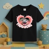 I Love Moo Deng Baby Hippo Moo Deng I Heart Moo Deng Toddler T-Shirt thumb 3
