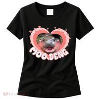 I Love Moo Deng Baby Hippo Moo Deng I Heart Moo Deng Women's T-Shirt thumb 0
