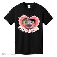 I Love Moo Deng Baby Hippo Moo Deng I Heart Moo Deng Kids T-Shirt thumb 0